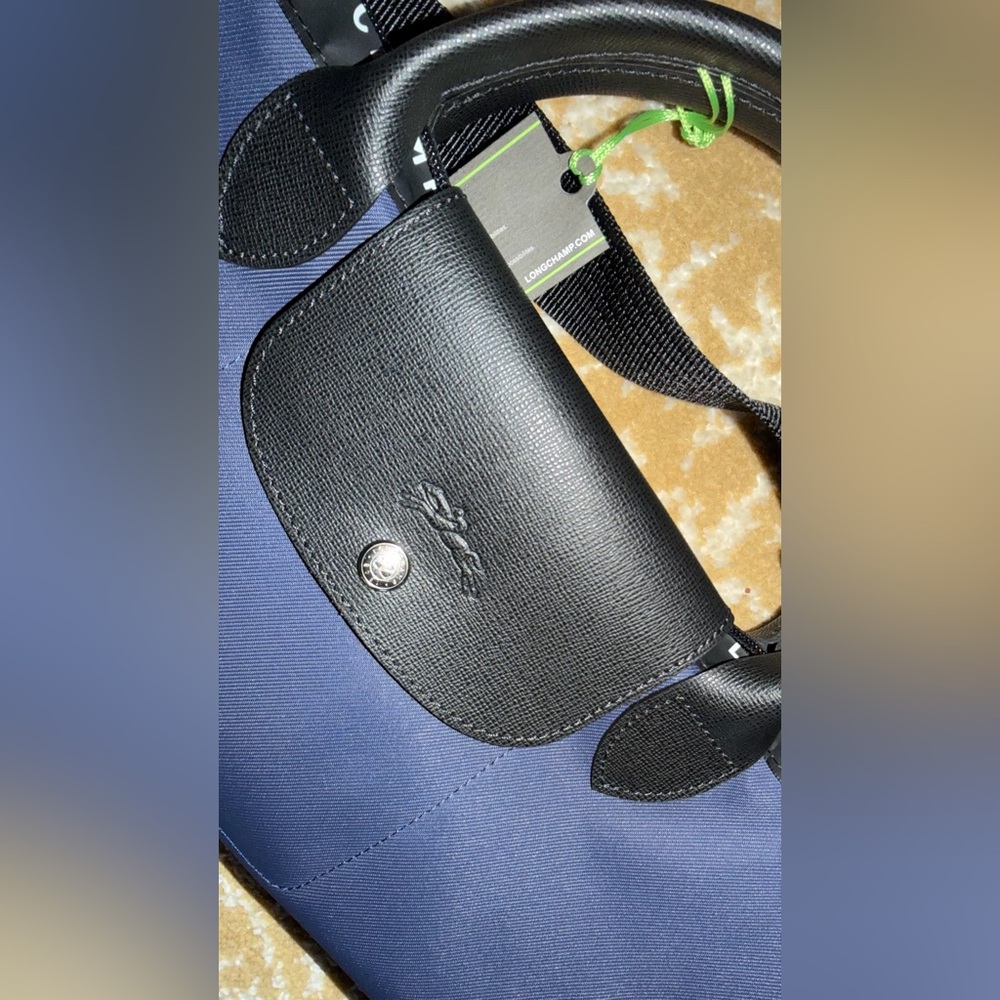 NWT Blue Longchamp Le Pliage Energy ECONYL Travel bag - Recycled canvas - Picture 7 of 14